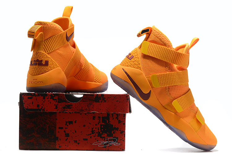 Youre looking for a sneaker that can complete your vintage ensemble Lebron Soldiers XI 11 Nike Zoom LeBron Soldier XI 11 Orange Men Basketball Shoes StclaircomoShops