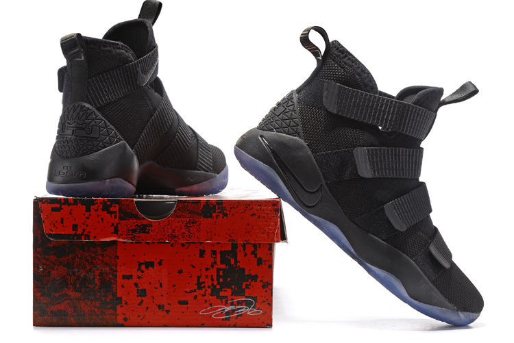 Lebron james soldier 11 black and red best sale