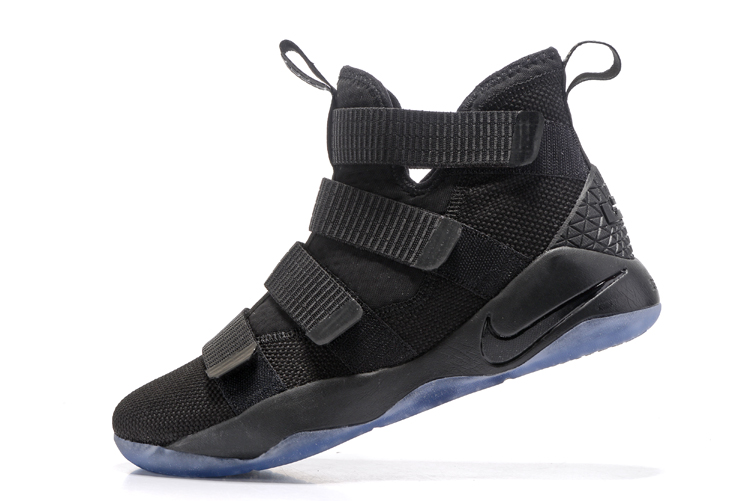 Nike Zoom LeBron Soldier XI 11 Pure Black Men Basketball Shoes Lebron Soldiers XI 11 Excellent waterproof hiking boot GaleriahitShops
