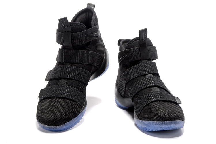 Nike Zoom LeBron Soldier XI 11 Pure Black Men Basketball Shoes Lebron Soldiers XI 11 Excellent waterproof hiking boot GaleriahitShops