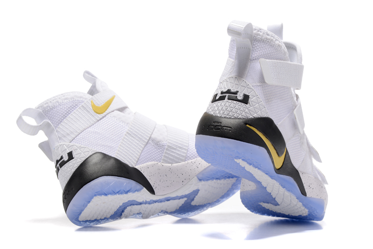 Lebron Soldiers XI 11 GmarShops Nike Zoom LeBron Soldier XI 11 White Yellow Men Basketball Shoes nike air zoom pegasus 35 turbo army green powder shoes best price