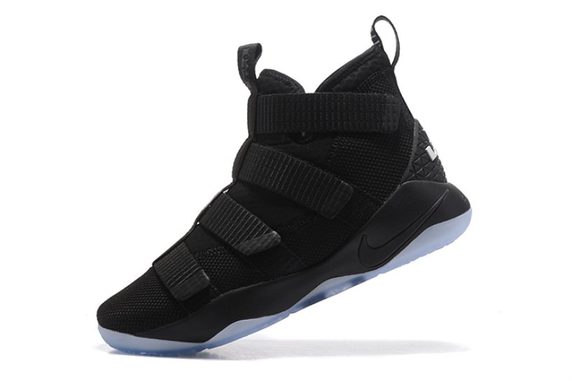 Lebron Soldiers XI 11 nike air max 90 flint gray paint blue eyed girl GmarShops 001 Nike Zoom Lebron Soldier XI 11 All Black 897647