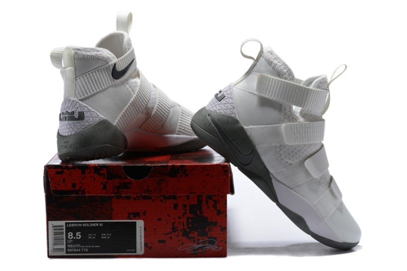 Lebron Soldiers XI 11 Nike Zoom Lebron Soldier XI 11 EP Beige Light Grey 897647 GmarShops 005 nike air cruz red for sale on the beach house