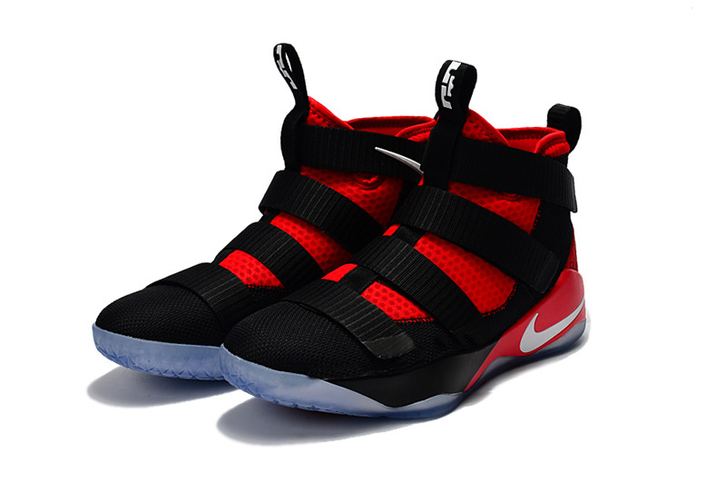 GmarShops Nike Zoom Lebron Soldiers XI 11 black red Youth Big Kid Shoes Lebron Soldiers XI 11 Golden Goose Kids Superstar laga sneakers