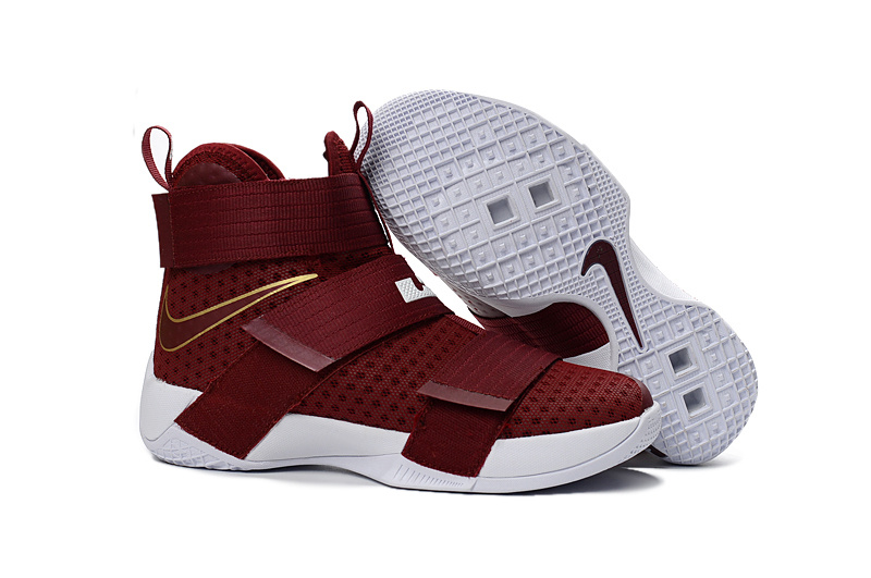 secretamente Interesar principal Nike Lebron Soldier 10 X Red Gold White Preschool Basketball Shoes Men  Sneaker 845122 - 668 - StclaircomoShops - Jill Biden Blooms for Mothers Day  in Slovakia in Belted Floral Dress and Suede Boots
