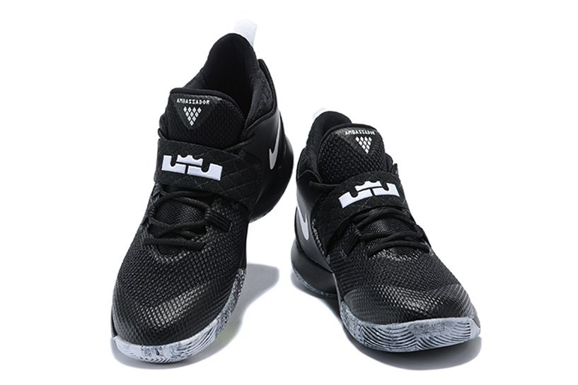 001 GaleriahitShops leopard nike free shoes store hours today Nike Ambassador 10 Nike Ambassador LBJ 10 Black White AH7580