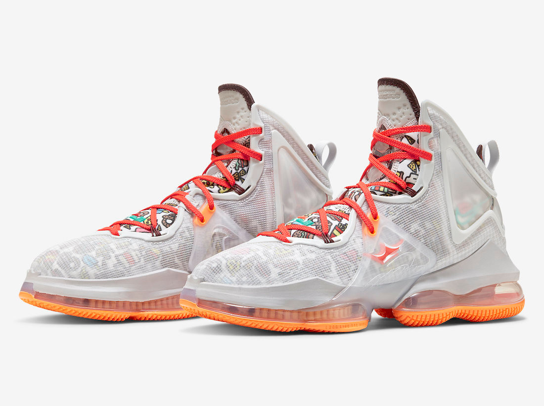 Grey and orange lebrons deals