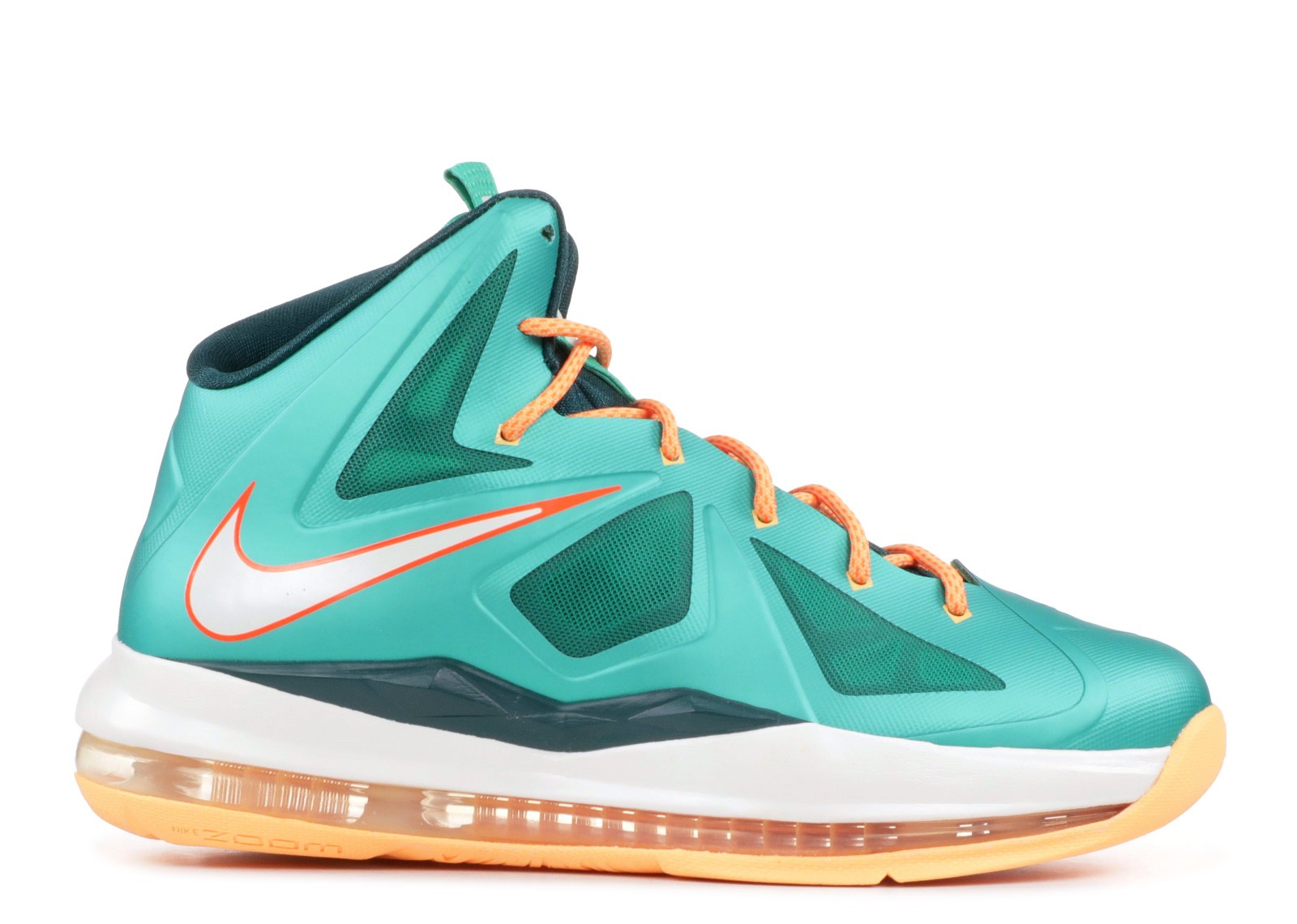 302 Lebron 10 GS Miami Dolphins Dark Total Orange Atomic 543564 nike air force high wheat on feet chart size women Zoom Lebron 10 GaleriahitShops
