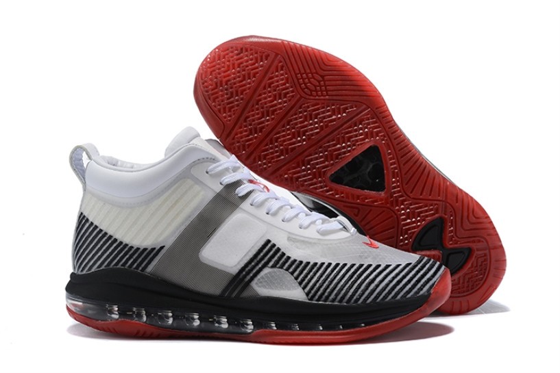 Nike LeBron 10 JE Icon QS James x John Elliott Icon White Black Red AQ0114 Zoom Lebron 10 nike air zoom mariah flyknit racer singapore price GmarShops 103