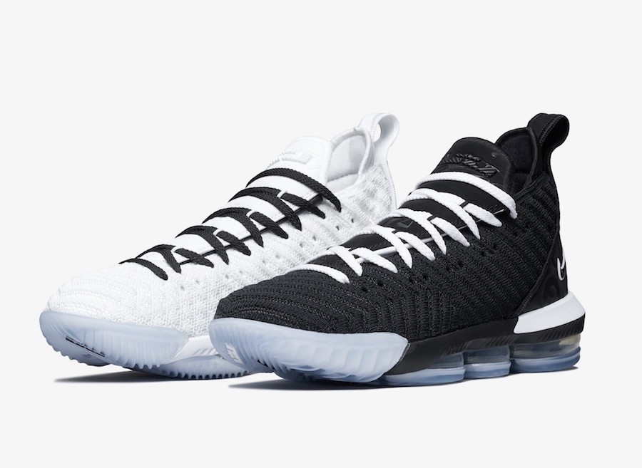 Nike LeBron 16 Equality Away Black White BQ5969 101 Nike SB Air Trainer I Orange Label Shoes Medium Grey Black White Chlorophyll GaleriahitShops Zoom Lebron 16