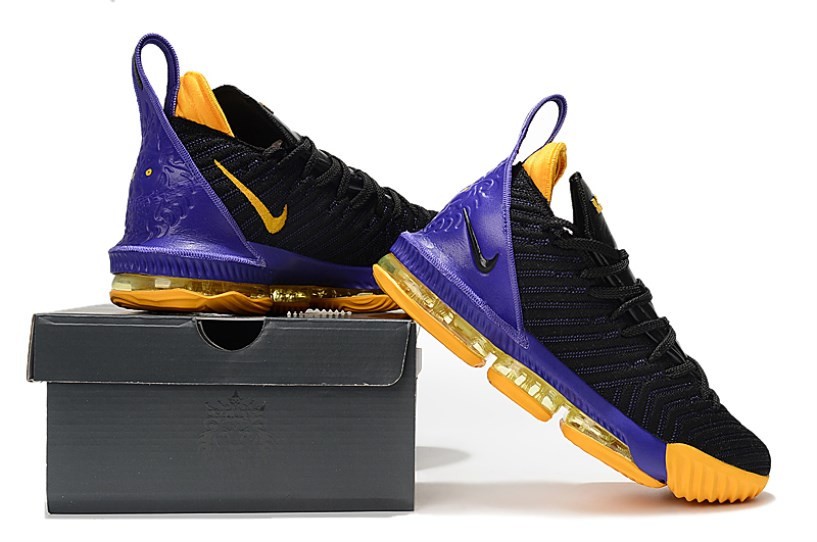 Lebron 16 purple and yellow sales