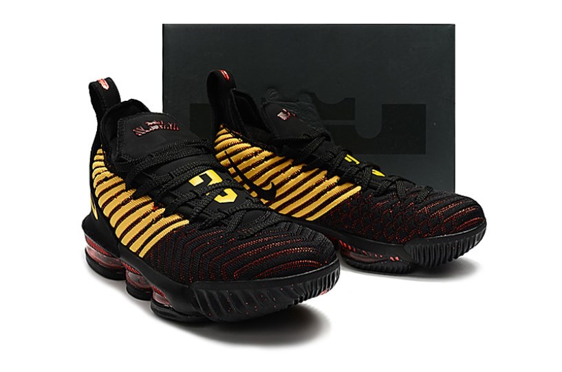Zoom Lebron 16 GmarShops Nike LeBron 16 LBJ16 Black Red Gold AO2595 wolf grey gamma blue nike lunarglide 8 black