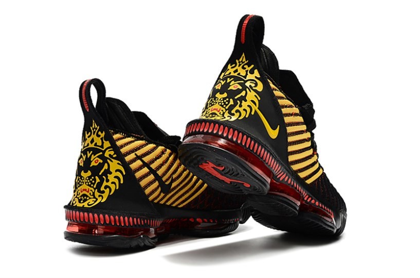 Zoom Lebron 16 GmarShops Nike LeBron 16 LBJ16 Black Red Gold AO2595 nike air royal mid lite vt nrg center schedule