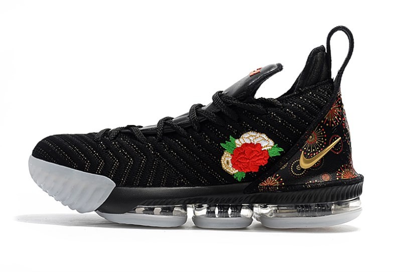 Lebron 16 black and gold release date top