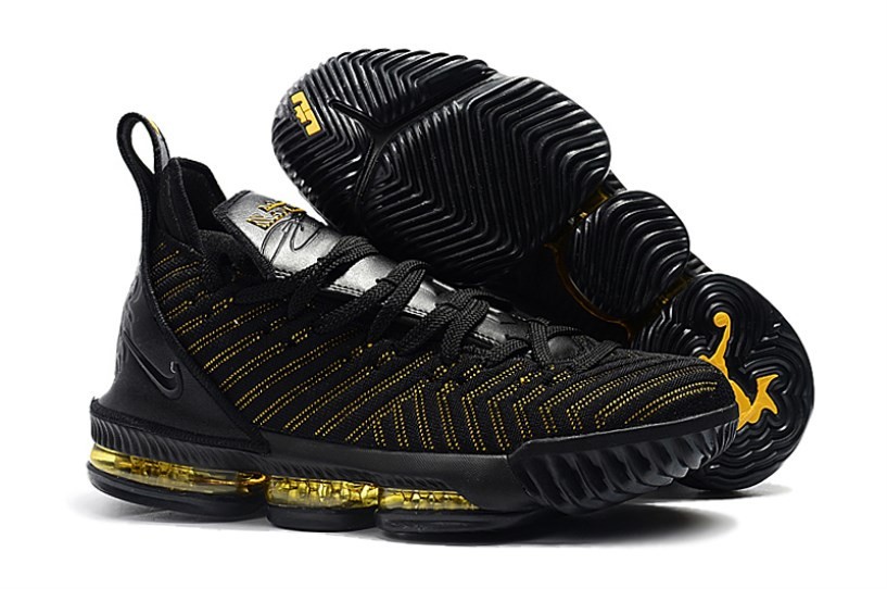 Nike lebron 16 black and white clearance