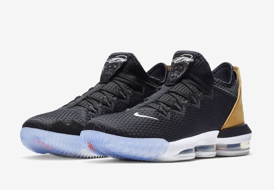 Lebron 16 low black and gold new arrivals