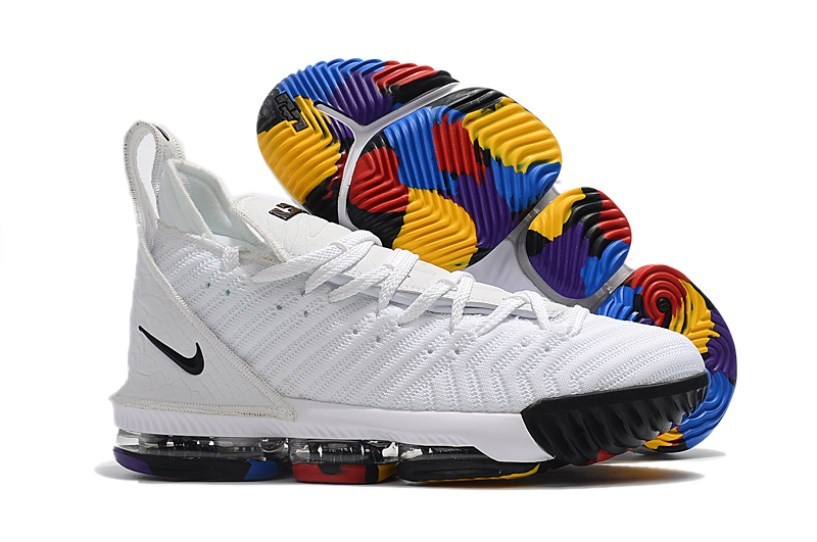 levis x air jordan Nike Lebron XVI EP LBJ16 White Multi AO2595 Zoom Lebron 16 StclaircomoShops