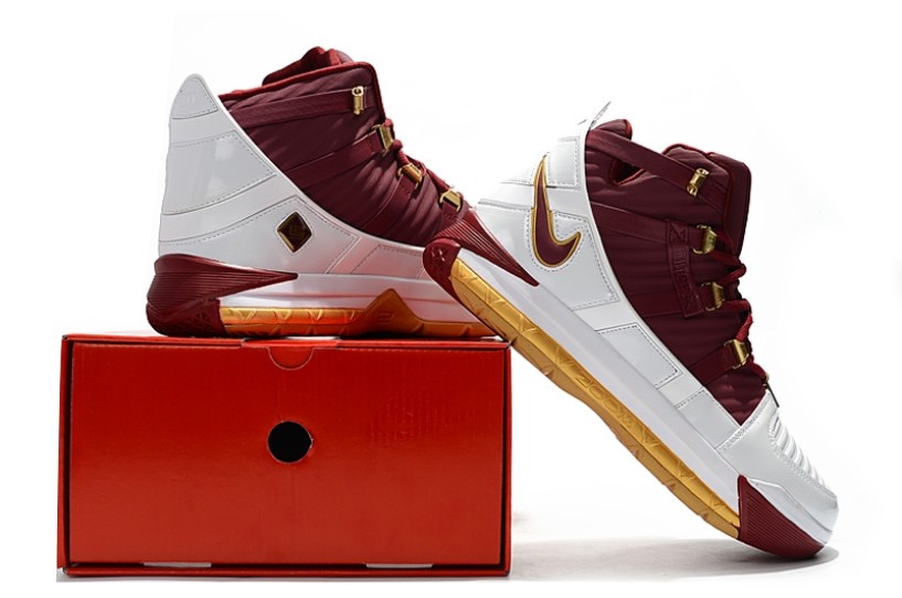 AljadidShops Nike Zoom Lebron 3 III CTK Christ The King Burgundy Gold BQ2444 Zoom Lebron 3 jordan impact tr size 14 100