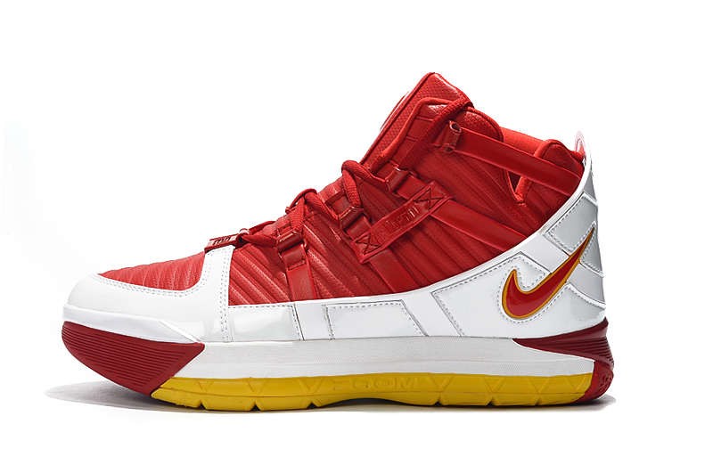 Nike Zoom Lebron III 3 Retro Fairfax PE White Red Yellow Basketball Shoes DH3925 100 Axel Arigato Atlas Sneaker Zoom Lebron 3 Cra wallonieShops