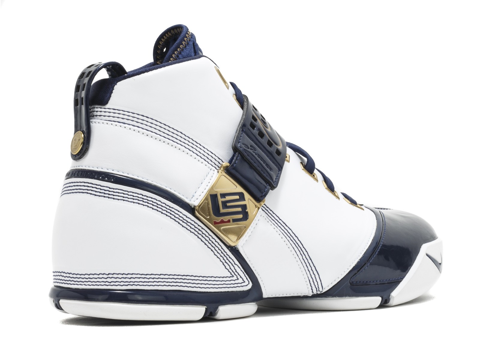 Zoom Lebron 5 Navy White Midnight Gold Metallic 317253 141 Zoom Lebron 5 GmarShops