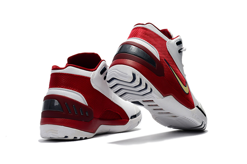 Nike Zoom Lebron I white red blue Men Basketball Shoes Adizero