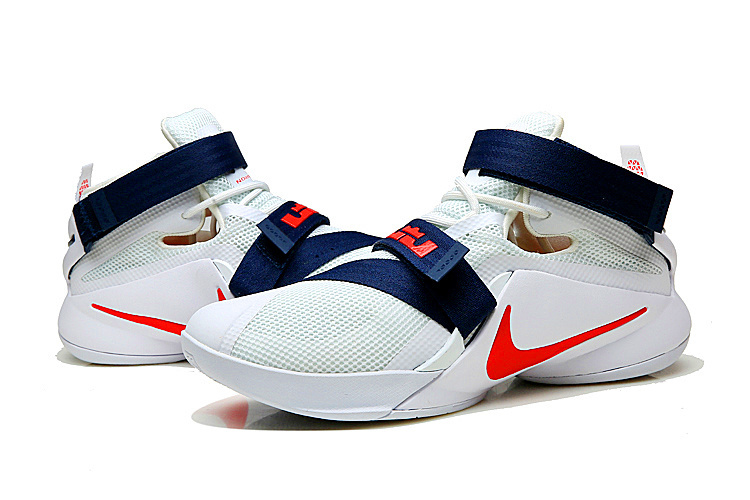 Geox Sukie low top sneakers Zoom Lebron Soldiers IX 9 Nike Zoom Soldier 9 IX White Red Blue USA Teams Men Basketball Sneakers Shoes 749417 GmarShops
