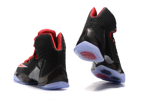 lebron james red and black shoes