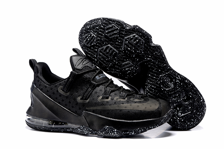 Lebron 13 low triple black sales