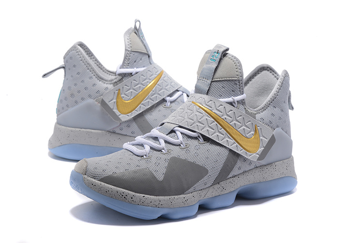 Lebron XIV 14 Nike Sportswear Athletic Shoe abu Putih Sepatu