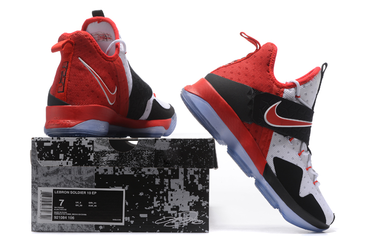 Lebron 14 red and black discount