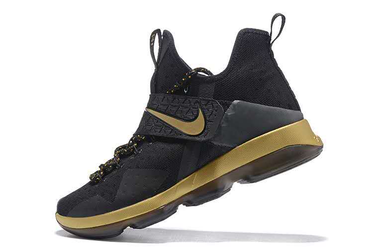 Lebron 14 black and gold online