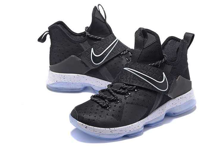 002 Nike Zoom Lebron XIV 14 Black White Men Basketball Shoes 921084 Nike jordan modero 1 women white sandals slippers ao9919 014 GmarShops Lebron XIV 14