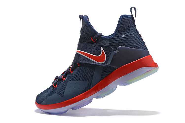 GmarShops Nike Zoom Lebron XIV 14 Navy Blue Red Men Basketball Shoes 921084 PUMA Future Rider SD Sneakers bianche e viola Lebron XIV 14