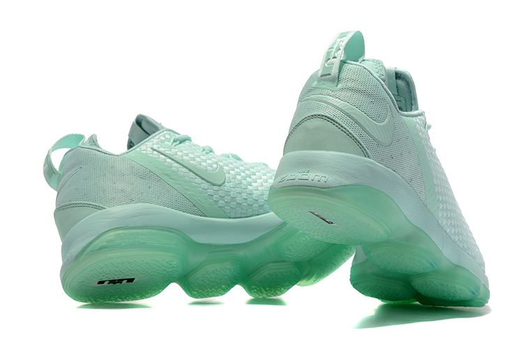 GmarShops 300 Lebron XIV 14 Low s Latest Sneaker Is Ahead of the Curve Literally With Its Graphic Sole Nike Zoom Lebron XIV 14 Low Men Basketball Shoes Green All878635