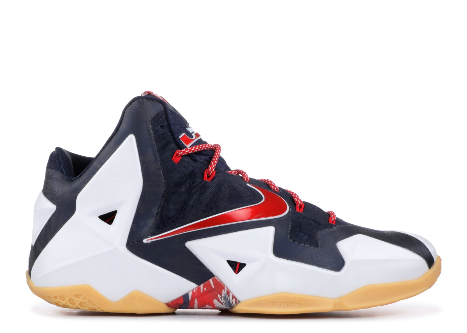 Lebron 11 Independence Day Pr Pltn Red Obsidian University White 616175 164 Zoom Lebron XI 11 GaleriahitShops