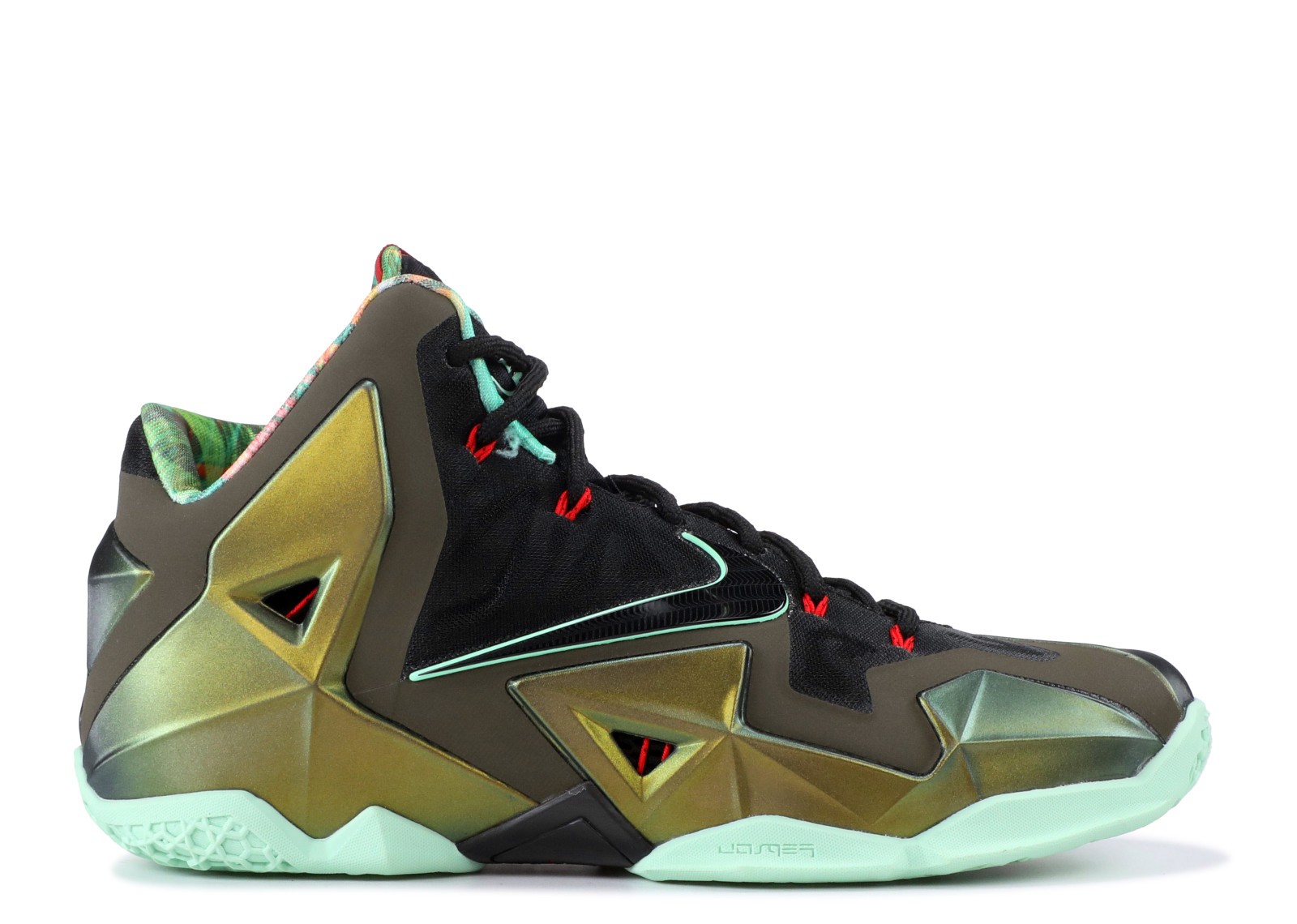 Lebron 11 King s Pride Prcht Blue Arctc Gold Ldn Dark Green 616175 700 Zoom Lebron XI 11 GaleriahitShops