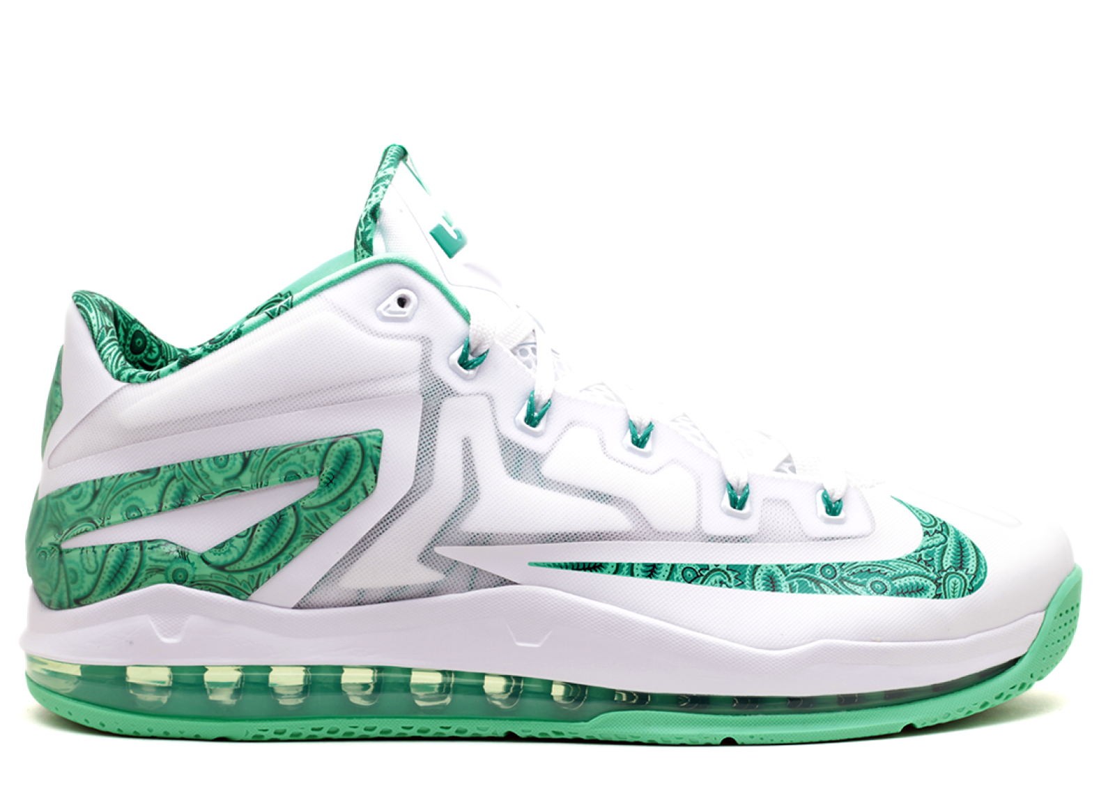 Max Lebron 11 Low Easter Green White Ltlcd Lcd Metallic 642849 100 Zoom Lebron XI 11 GaleriahitShops
