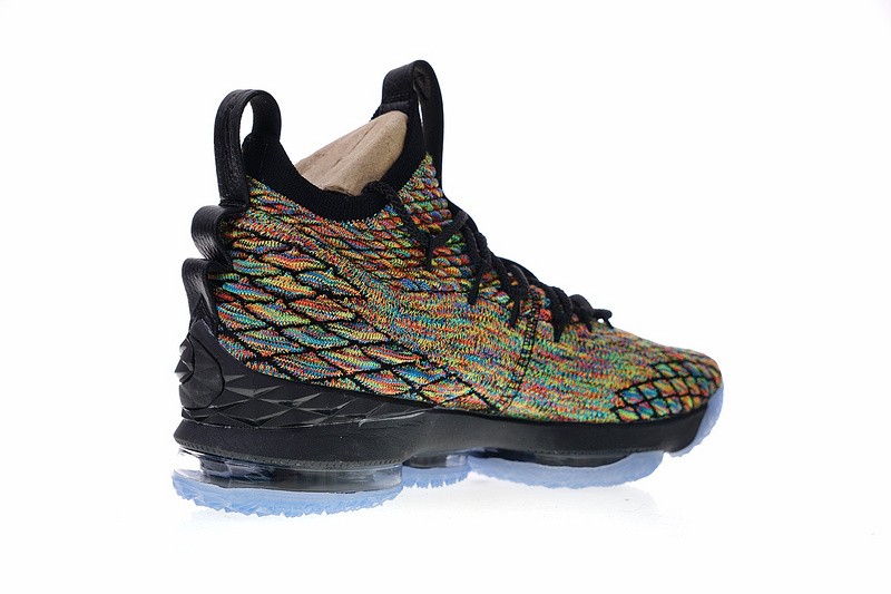 GaleriahitShops Zoom Lebron XV 15 901 nike Bikini Free Inneva Woven Newsprint Blue nike Bikini Lebron XV EP 15 Four Horsemen James Black Fruity Pebbles Men AO1754