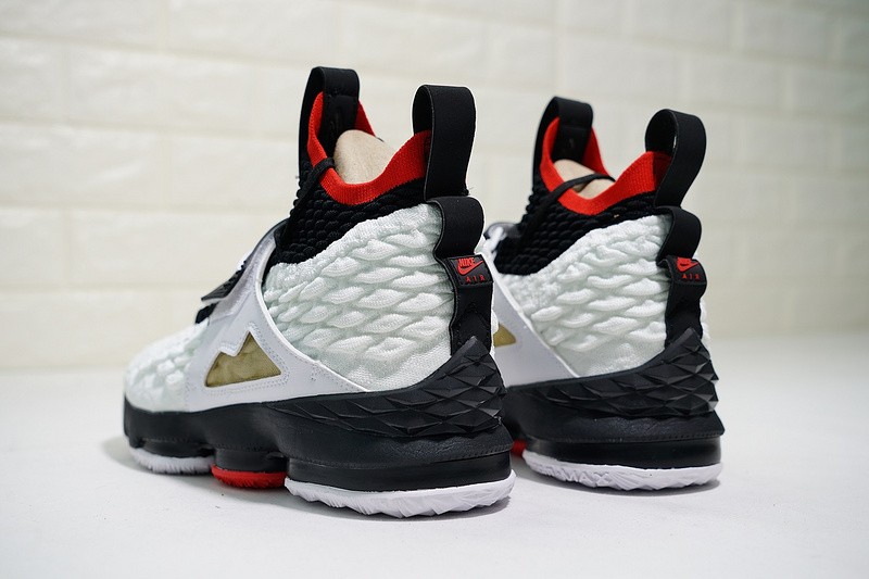 GaleriahitShops Zoom Lebron XV 15 100 nike sneakerkini one piece nessc Nike Lebron XV Prime White Black AO9144