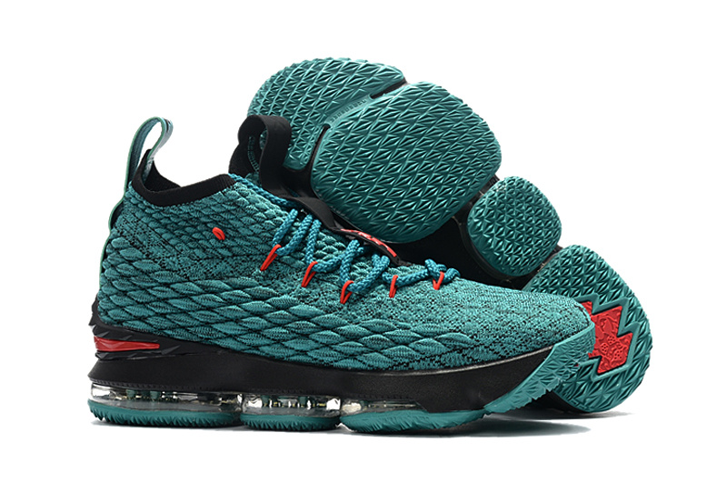 Lebron 15 black green outlet