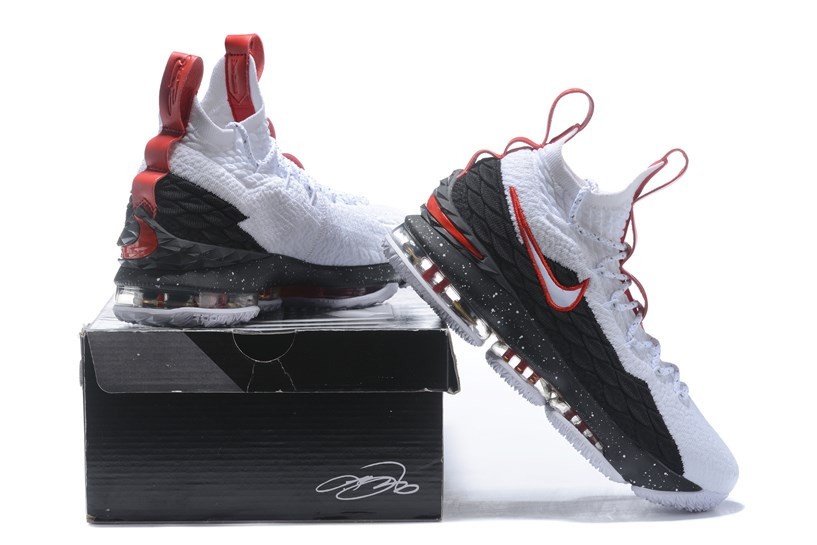 GaleriahitShops og hi bred jordan 1 106 Zoom Lebron XV 15 Nike Zoom Lebron XV 15 EP LBJ15 AZG White Black Red 897648