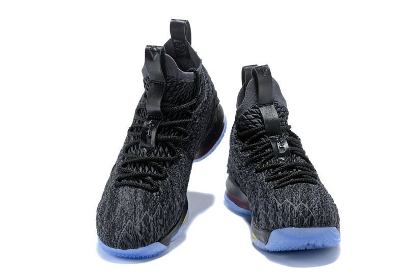 Lebron 15 black and blue sales