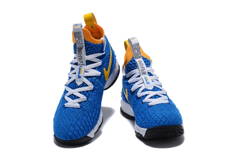 Lebron 15 blue and yellow clearance