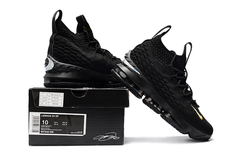 GaleriahitShops Zoom Lebron XV 15 Scarpa da running Jordan Air Zoom Renegade Bianco Nike Zoom Lebron XV 15 Men Basketball Shoes Black All Gold