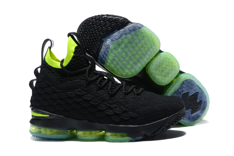 Nike Zoom Lebron XV 15 Men Basketball Shoes Black Green Zoom Lebron XV 15 GaleriahitShops responsive shoe that does it all