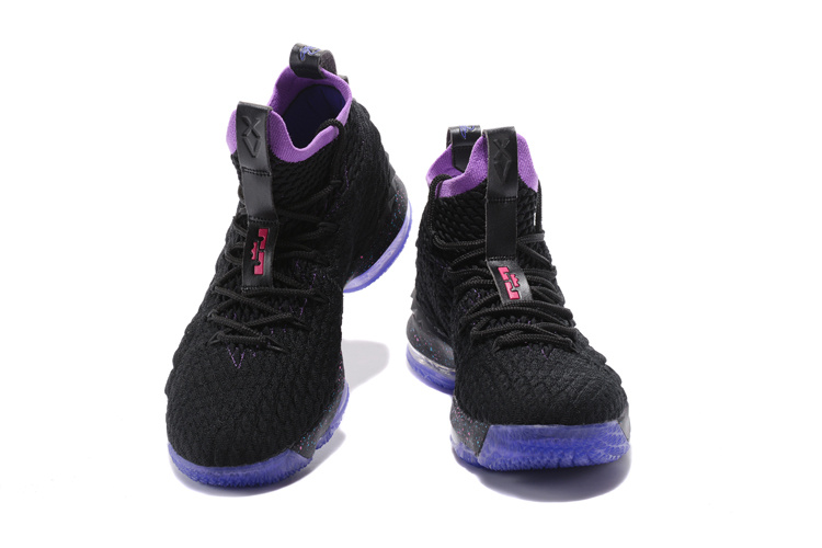 Lebron 15 black purple hot sale