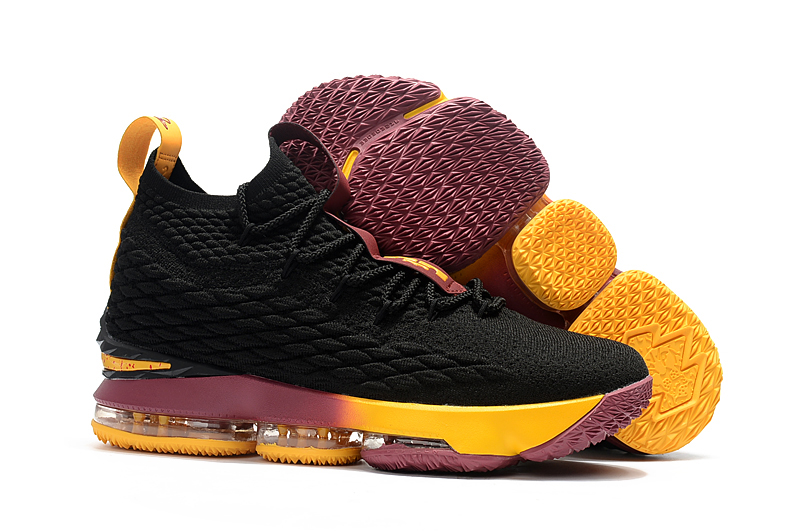 Lebron 15 yellow and purple clearance