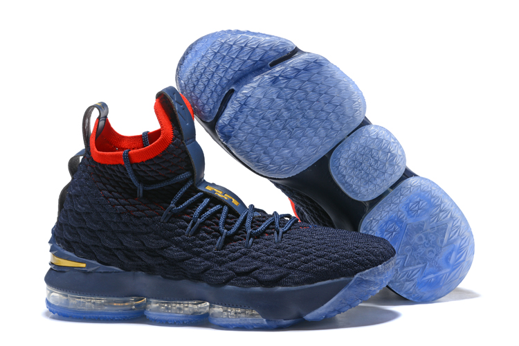 Blue and orange lebron 15 top