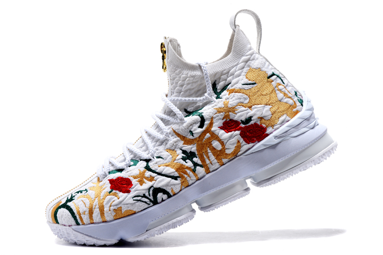 Zoom Lebron XV 15 Nike Zoom Lebron XV 15 Men Basketball Shoes White Rose Yellow Gold StclaircomoShops adidas ZX 6000 Juventus sneakers