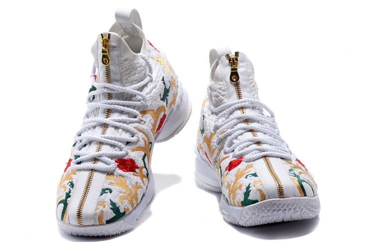 Zoom Lebron XV 15 Nike Zoom Lebron XV 15 Men Basketball Shoes White Rose Yellow Gold StclaircomoShops adidas ZX 6000 Juventus sneakers